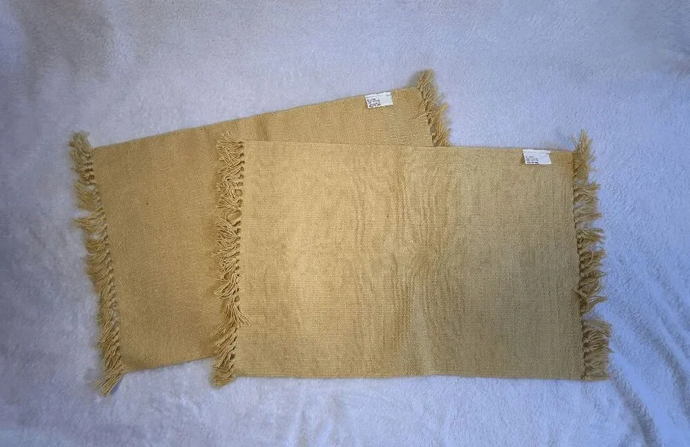 100% Cotton Southwestern Tapestry Placemat Set of Two, Kokopelli Flute Dancer